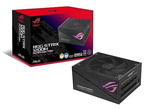 ASUS ROG Strix 1200 W Gold Aura Edition Netzteil (Zertifiziert 80+ Gold, ATX 3.0, Cybenetics Lambda A+ Zertifiziert, PCIe Gen 5.0, Axial-Tech, Aura Sync Lüfter) Bild 3