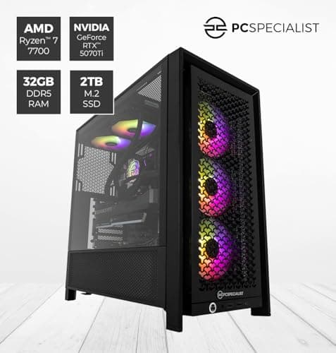 PCSpecialist Pro Gaming PC - AMD Ryzen 7 7700 3,80 GHz 8-Core, 32 GB DDR5 RAM, 16 GB GEFORCE RTX 5070 Ti, 2TB M.2 SSD, Windows 11 Ryzen 7 7700 RTX 5070 Ti Bild 4