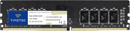Timetec 16 GB DDR4 3200 MHz (PC4-3200AA) PC4-25600 UDIMM Desktop-RAM – Non-ECC Unbuffered, 288 Pin, 1,2 V, CL22 DIMM-Speichermodul Bild 4
