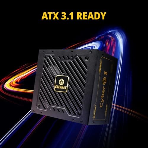 Enermax CYBERG II 750 Watt | Nicht-modulares ATX 3.1-Netzteil | PCIe 5.1 |80 Plus Gold |geräuscharmer 120mm SB-Lüfter | 105°C jap. Kondensatoren |ERV750G-AHG-NAC CYBERG II 750W Bild 6