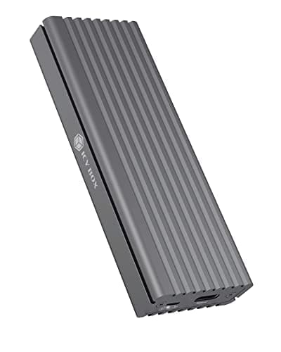 ICY BOX SSD M.2 NVMe Gehäuse, USB 3.1 (Gen2, 10 Gbit/s), Kühlsystem, USB-C, USB-A, PCIe M-Key, Aluminium, grau Anthrazit Bild 2