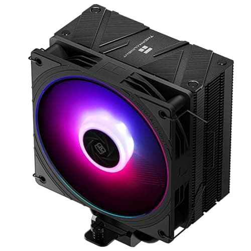 TR Assassin Spirit 120 EVO Schwarz, 120 mm PWM Quiet Fan ARGB CPU-Kühler, unterstützt Intel LGA1700/1150/1151/1200, AMD AM4/AM5, Goldkühler