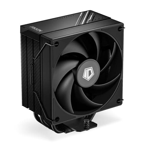 ID-COOLING FROZN A410 Black - Schwarzer Luft-CPU-Kühler, 4×Ф6mm Heatpipes, 120x120x25mm FDB-Lüfter, TDP 220W, kompatibel mit Intel LGA1700/1851/1200/115X und AMD AM4/AM5 (152 mm Höhe).