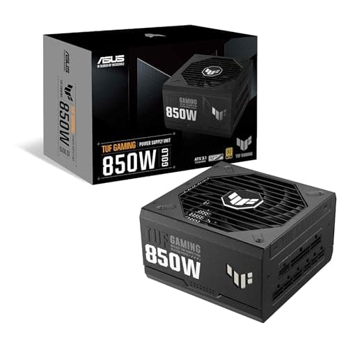 ASUS TUF Gaming 850W Gold (850 Watt, ATX 3.0 kompatibel, voll modulares Netzteil, 80+ Gold, Komponenten in Militärqualität, Dual-Kugellager, Axial-Tech-Lüfter, PCB-Beschichtung, 10 Jahre Garantie)