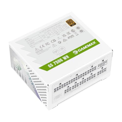 GAMEMAX GS 750G WH SFX Netzteil PC 750W, Vollmodular, 80 Plus Gold, Hochwertige Japanische Kondensatoren, FDB Lüfter, APFC+LLC+DC-DC, 9 Schutzfunktionen, 5 Jahre Garantie 750 Watt Weiß Bild 8