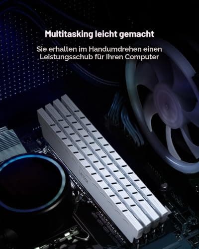 Lexar THOR DDR4 RAM 32GB Kit (16GB x 2) 3600 MHz, DRAM 288-Pin UDIMM Desktop Memory, XMP 2.0 Hochleistungs Arbeitsspeicher, CL18-22-22-42, 1.35V (LD4BU016G-R3600GDWG) THOR 3600 MHz 32GB Kit (2x16GB) Bild 7