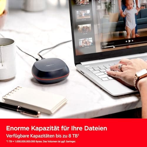SanDisk Desk Drive SSD 4 TB (kompatibel mit Windows-Computer oder Macs, Desktop-Datensicherung, SSD-Geschwindigkeit, Lesegeschwindigkeiten bis zu 1.000 MB/s, exFAT formatiert, automatische Backups) Bild 6