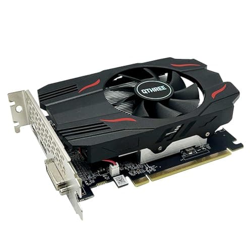 QTHREE Radeon RX 560 Grafikkarte, 4GB GDDR5 128-bit, HDMI, DisplayPort, DVI, Grafikkarten für PC, GPU, Videokarte, PCI Express x8, DirectX 12 Bild 2