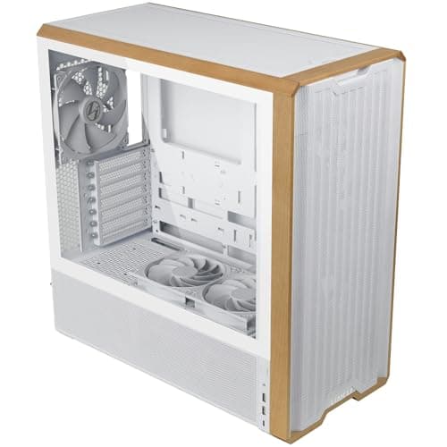 Lian Li Lancool 217 PC-Gehäuse Weiß | ATX Midi-Tower, Tempered Glass, 5 Lüfter, Birkenholz, Mesh-Front, Back-Connect-kompatibel Bild 8