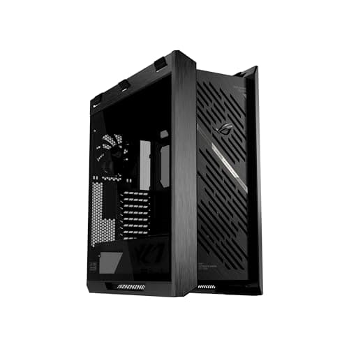 ASUS ROG Strix Helios II EATX Mid-Tower Gaming PC Gehäuse (Seitenteile aus gehärtetem Glas, 4X vorinstallierte 140 x 28 mm Lüfter, GPU bis zu 450 mm, 420-mm-Radiatorhalterung) | Schwarz