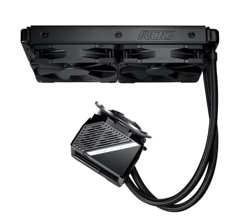 ASUS ROG RYUJIN II 240 All-in-One CPU-Wasserkühlung (3,5-Zoll-LCD, integrierter Pumpenlüfter zur Kühlung von VRM und M.2, 2x Noctua iPPC 2000 PWM 120mm Radiatorlüfter) Bild 7