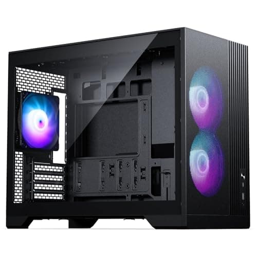 Phanteks XT M3 Mini-Tower PC-Gehäuse Schwarz – Kompaktes Micro-ATX Case mit Tempered Glass, Unterstützung für 360-mm-Radiator & 430-mm-Grafikkarten – mit 3X 120mm RGB Lüftern Bild 2