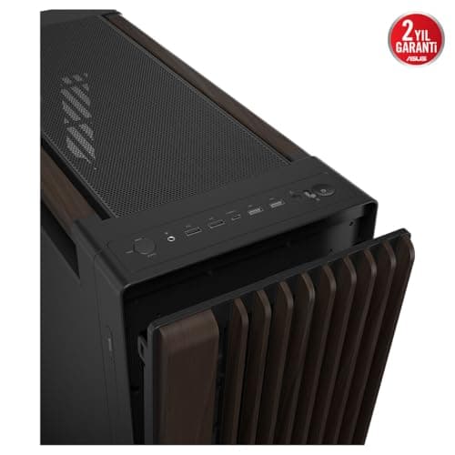ASUS ProArt PA602 Wood Edition Modern Black E-ATX-Gehäuse mit Platte aus gehärtetem Glas, unterstützt GPUs bis 440 mm und 420 mm Radiatoren, 140 mm und 200 mm Lüfter vorinstalliert Bild 6