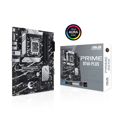 ASUS Prime B760-PLUS Intel B760 (13. und 12. Generation) LGA1700 ATX Motherboard PCIe 5.0, DDR5, 3X PCIe 4.0 M.2 Slots, 2,5 GB LAN, DP, HDMI, USB 3.2 Gen 2x2 Typ-C, Front USB 3.2 Gen 1 Type-C, Bild 4