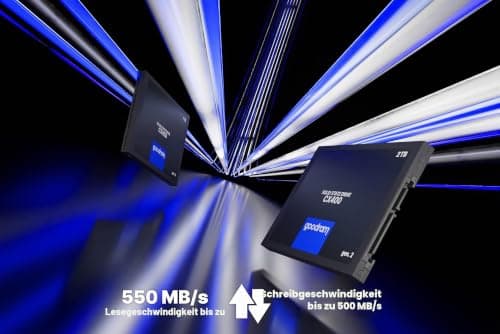 goodram SSD 1TB CX400 Gen.2 1024GB Solid State Drive SSD mit SATA III Interface 3D TLC NAND Flash Speicherchips 2,5 Zoll zur Beschleunigung Ihres PCs bis zu 10 Mal Schwarz 1024 GB 1 TB Bild 8