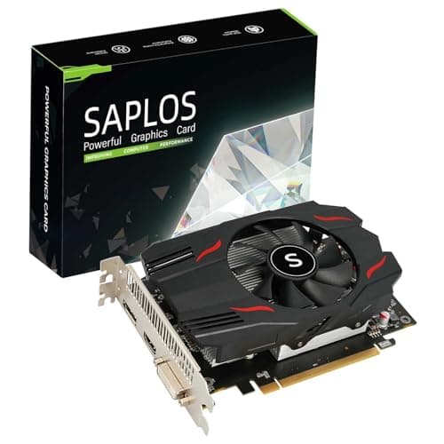 Radeon RX 550 Grafikkarte, 4GB, GDDR5, 128-Bit, DisplayPort DVI-D HDMI, ITX Design, PC Graphics Card Gaming, Support 4K Display, Computer GPU Single Fan Bild 2