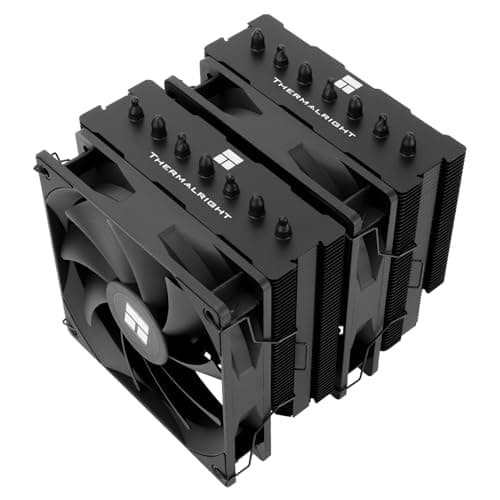 Thermalright Phantom Spirit 120 SE BLACK CPU Luftkühler, 7 Heatpipes CPU-Kühler, zwei 120mm PWM Lüfter, AGHP 4.0 Technologie, für AM4/AM5&Intel lga1851/1700/1150/1151/1200, PC Kühler Tower PS120 SE Black Bild 2