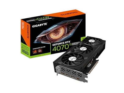 GIGABYTE GeForce RTX 4070 Ti Super WINDFORCE OC 16G Grafikkarte, 3X WINDFORCE Lüfter, 16GB 256-Bit GDDR6X, GV-N407TSWF3OC-16GD Grafikkarte