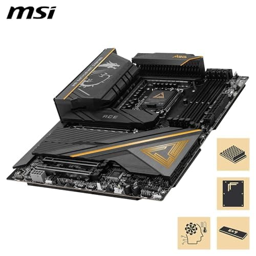 MSI MEG Z890 ACE Mainboard, ATX - Unterstützt Intel Core Ultra Prozessoren (Series 2), LGA 1851-110A SPS VRM, DDR5-Speicher (9200+MT/s OC), PCIe 5.0 & 4.0 x16, M.2 Gen5, Thunderbolt 4, Wi-Fi 7 Bild 8