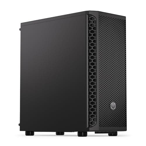 ENDORFY Signum 300 Solid PC Gehäuse ATX, Mesh Front, 1x Stratus 120 PWM, Unterstützung für 360 mm Radiator, GPU bis 350 mm, Staubfilter, Schwarz