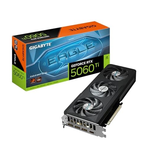 GIGABYTE GeForce RTX 5060 Ti Eagle MAX OC 8G Grafikkarte, 8 GB 128-bit GDDR7, PCIe 5.0, WINDFORCE Cooling System, GV-N506TEAGLEMAX OC-8GD Grafikkarte Bild 2