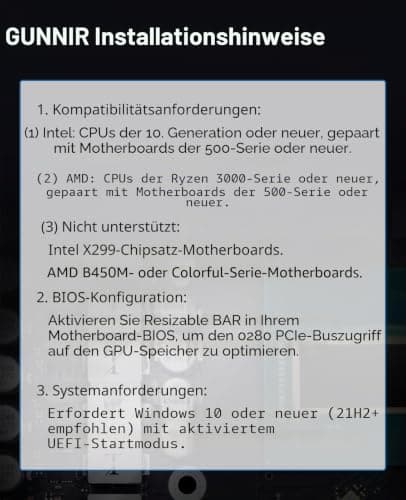 Cutesliving GUNNIR Intel Arc B570 Photon 10GB GDDR6 Grafikkarte, 2670MHz Boost (3X DP 2.1 + HDMI 2.1 | PCIe 4.0 x16) Triple-Fan Cooling, 4K/8K Ready, RTX 4060 Competitor (Weiß) Bild 8