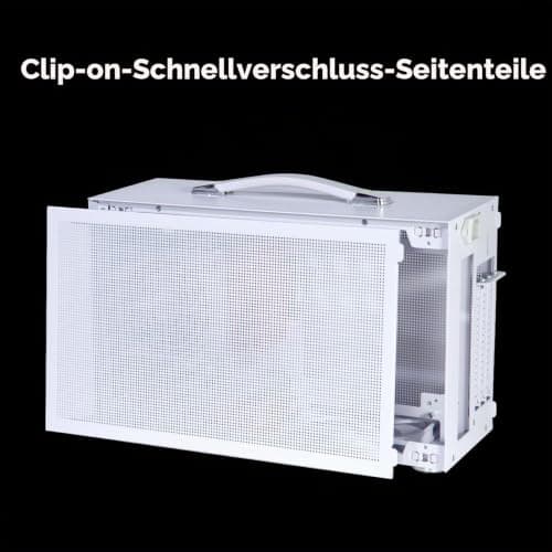 CPS K101 MESH WH Mini ITX PC-Gehäuse, SFX-Netzteil, CPU-Kühler-Höhenbegrenzung 68 mm, kompatibel mit Grafikkarten mit 3 Steckplätzen, Längenbegrenzung 340 mm, inklusive PCI-E 4.0 Kabel, WH K101 MESH WHITE Bild 8
