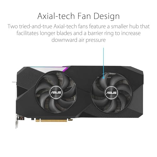 ASUS Dual Radeon RX 7900 XTX OC Edition 24GB GDDR6 Gaming Grafikkarte (AMD Radeon RX7900 XTX, PCIe 4.0, 1x HDMI 2.1, 3X DisplayPort 2.1, DUAL-RX7900XTX-O24G) Bild 6