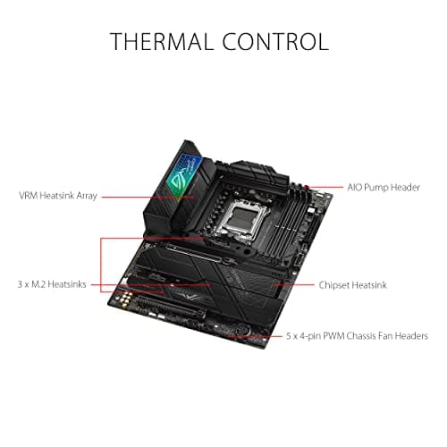 ASUS ROG Strix X670E-F Gaming WiFi Mainboard Sockel AMD AM5 (Ryzen 7000, ATX, DDR5 Speicher, 4X M.2, USB 3.2 Gen 2x2, PCIe 5.0, Q-Release, M.2 Backplate, WiFi 6E, Aura Sync), Divers Bild 6