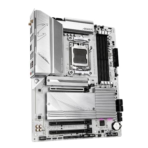 GIGABYTE B650 AORUS ELITE AX ICE Mainboard – Unterstützt AMD Ryzen 9000 CPUs, 12+2+2 Phasen digitales VRM, bis zu 8000 MHz DDR5 (OC), 1xPCIe 5.0 + 2xPCIe 4.0 M.2, Wi-Fi 6E, 2.5GbE LAN, USB 3.2 Gen 2x2 Bild 8