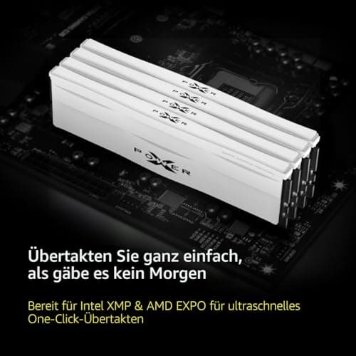 Silicon Power DDR5 64GB (2x32GB) 6000MT/s (PC5-48000) 288-pin CL30 1.35V UDIMM Desktop Memory Module RAM SP064GXLWU60AFDE Black 64GB (32GBx2) 6000MHz CL30 Black Bild 7