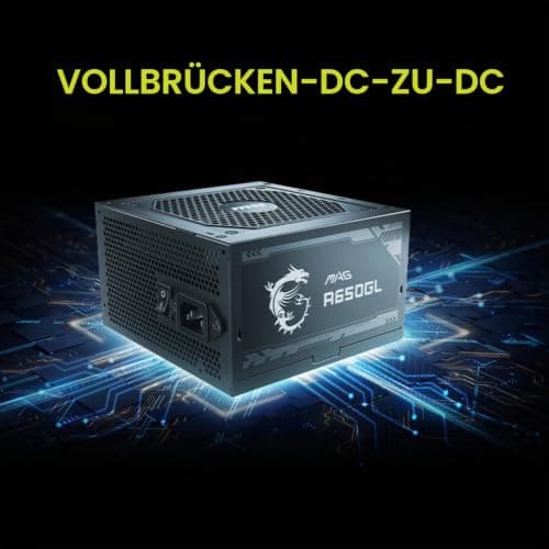 MSI PSU Mag A650GL 80 Plus, Gold, komplett modular 650 W MAG A650GL Bild 8