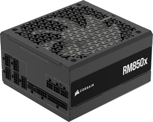 CORSAIR RM850x Geräuscharmes Vollständig Modulares ATX-Netzteil – Zero RPM-Lüftermodus, ATX 3.1-Konform, PCIe 5.1-Unterstützung, Cybenetics Gold, Native 12V-2x6-Anschluss – Schwarz RMx (2024) ATX 3.1, PCIe 5.1 850W Bild 2