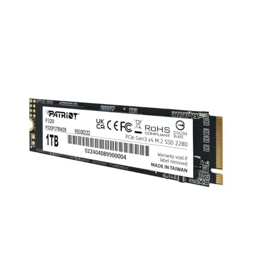 Patriot P320 1TB Interne SSD - NVMe PCIe Gen 3x4 - M.2 2280 - Solid State Drive - P320P1TBM28 Bild 7