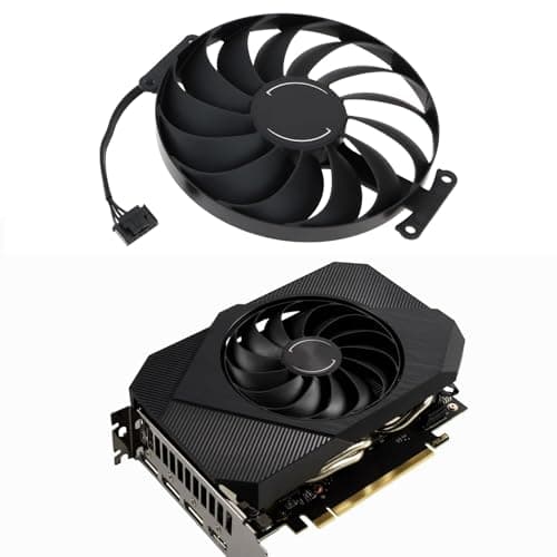OTOTEC Grafikkartenlüfter, 95 mm, 12 V, 6-polig, kompatibel mit ASUS RTX 3050, kompatibel mit 3060 Phoenix ITX Bild 6
