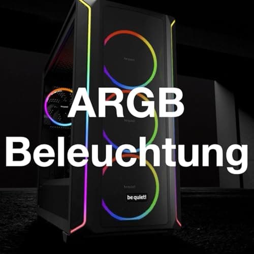 be quiet! Shadow Base 800 DX Black PC-Gehäuse, Pure Wings 3 140mm PWM Lüfter, ARGB-Beleuchtung, USB 3.2 Gen. 2 Type C, Airflow, Open-Mesh, E-ATX Mainboard, 420mm Radiatoren, Glas Seitenfenster Bild 8