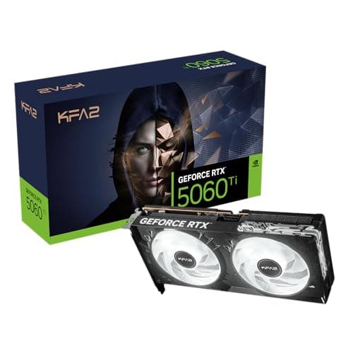 KFA2 GeForce RTX 5060 Ti 16GB 1-Click OC, Xtreme Tuner App Control, 16GB, GDDR7, 128bit, DP 2.1b*3/HDMI 2.1b/DLSS 3/Gaming Grafikkarte 16 GB 1-Click OC Serie 50 Schwarz Bild 2