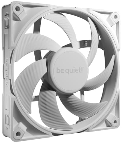 be quiet! Silent Wings Pro 4 140mm PWM White Lüfter, optimierte Lüfterblätter, außergewöhnlich hohe Performance, Speed Switch für maximale PWM-Drehzahl, 6-Pol-Lüftermotor, Fluid-Dynamic-Lager, BL119