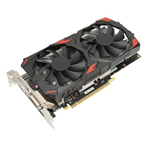 VBESTLIFE RX 580-Grafikkarte, 8 GB GDDR5 256-Bit-Gaming-Grafikkarte, PCI Express 3.0x16, 3 DisplayPort HDMI DVI, Dual Air Cooling PC-Grafikkarten, Unterstützung für 4K-Displays Bild 2