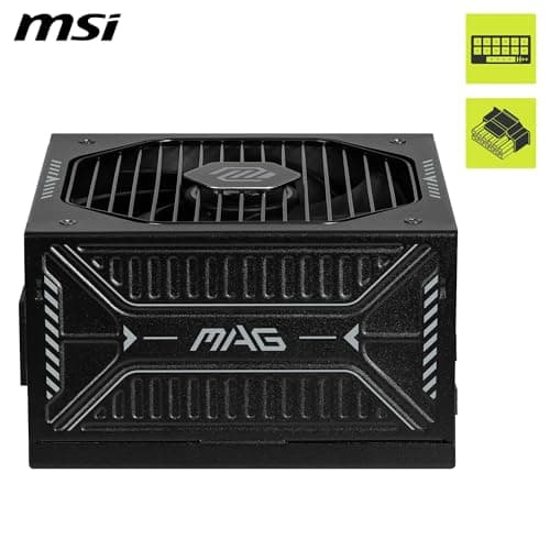 MSI MAG A850GLS PCIE5 Netzteil, 850W, 80 Plus Gold, ATX 3.1, PCIe 5.1 GPU Support, Native 12V-2x6, Zweifarbiger 12V-2x6 Anschluss, ATX PSU, Modulare Kabel Bild 4