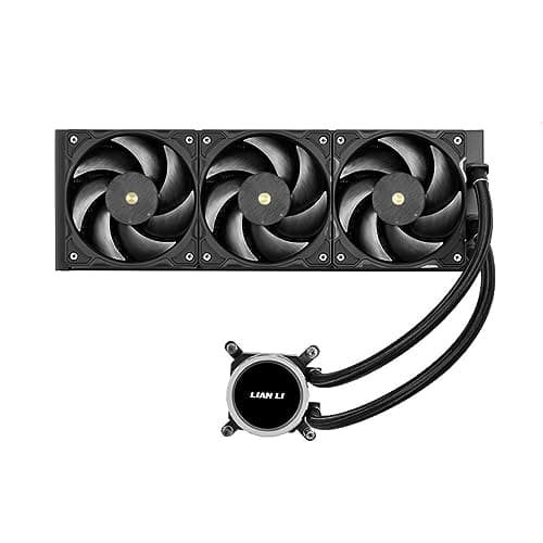 Lian Li Galahad II Trinity Performance AIO Wasserkühlung, 360 mm Aluminium Radiator, drei 120 mm Hochleistungs Lüfter aus LCP, ARGB-Beleuchtung, Sockel LGA 1700 und AM5 - Schwarz Bild 4