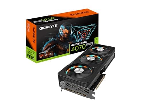 GIGABYTE GeForce RTX 4070 Super Gaming OC 12G Grafikkarte, 3X WINDFORCE Lüfter, 12GB 192-Bit GDDR6X, GV-N407SGAMING OC-12GD Grafikkarte