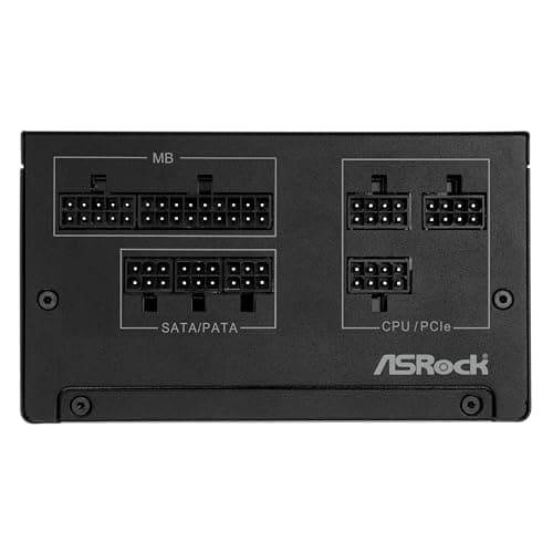 ASRock Steel Legend 650W Power Supply ATX 3.1 PCle iCOOL Full Modular 10 Years Warranty 135 mm FDB Fan SL-650G 80 Plus Gold Cybenetics Platinum Japanese Capacitor 5V Boost Bild 6