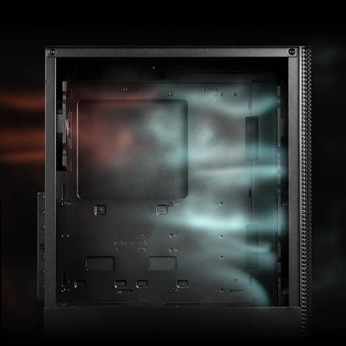 XPG Valor MESH (kompaktes ATX-Mid-Tower-Gehäuse, MESH-Frontpanel-Design, 3mm-gehärtetes Glas-Seitenpanel, vorinstallierte x4 120mm Lüfter) Bild 5