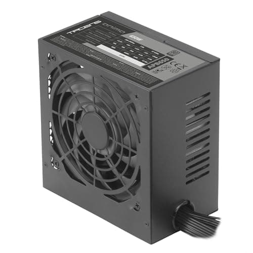 Tacens Anima APB650, PC ATX Netzteil 650W, 80Plus Bronze Zertifizierung, 85% Effizienz, SMD- und DC-DC-Technologien, Ultra-leiser 12cm Lüfter, Extra-Lange Flachkabel, Komplett in Schwarz Bild 4