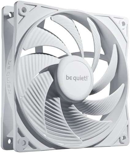 be quiet! Pure Wings 3 120mm PWM high-speed White Lüfter, innovativer Motor mit Close-Loop-Technologie, niedrige Mindestdrehzahl, optimierter Lüfterrahmen, außergewöhnlicher Luftdruck, BL111