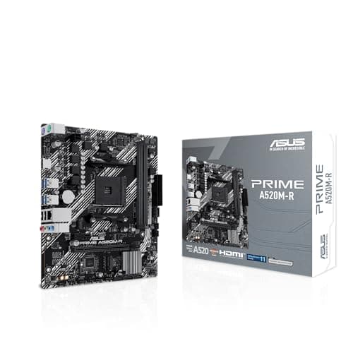 ASUS Prime A520M-R Gaming Mainboard Sockel AMD Ryzen AM4 (Micro-ATX, M.2, 1GB Ethernet, HDMI, SATA 6Gbit/s, USB 5)
