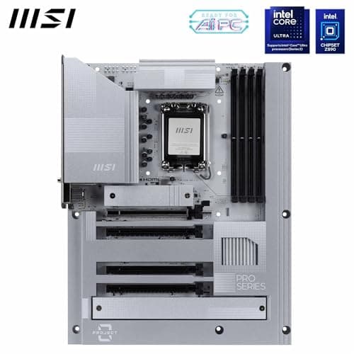 MSI PRO Z890-S WiFi PZ Mainboard, Back-Connect ATX – Unterstützt Intel Core Ultra Prozessoren (Series 2), LGA 1851 – DDR5 Memory Boost (8600+ MT/s OC), PCIe 5.0 x16, M.2 Gen5, Wi-Fi 7, 2,5G LAN Bild 3