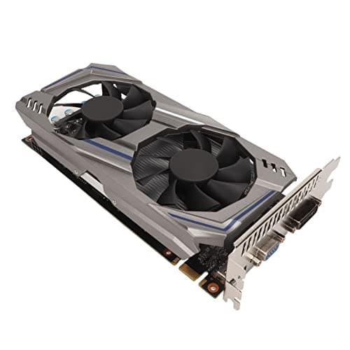 ASHATA 550Ti 8GB GDDR5 128 Bit Gaming Grafikkarte, PCI Express 2.0 Dual Fan Computer PC Gaming Video Grafikkarte mit HDMI VGA DVI, 2560x1600 Auflösung Bild 2