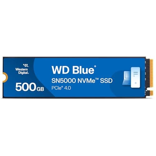 WD Blue SN5000 NVMe SSD 500 GB interne SSD (Geschwindigkeiten von bis zu 5.000 MB/s/4.000 MB/s Lesen/Schreiben, 300 TBW, Western Digital nCache 4.0, Acronis True Image for Western Digital) Bild 2